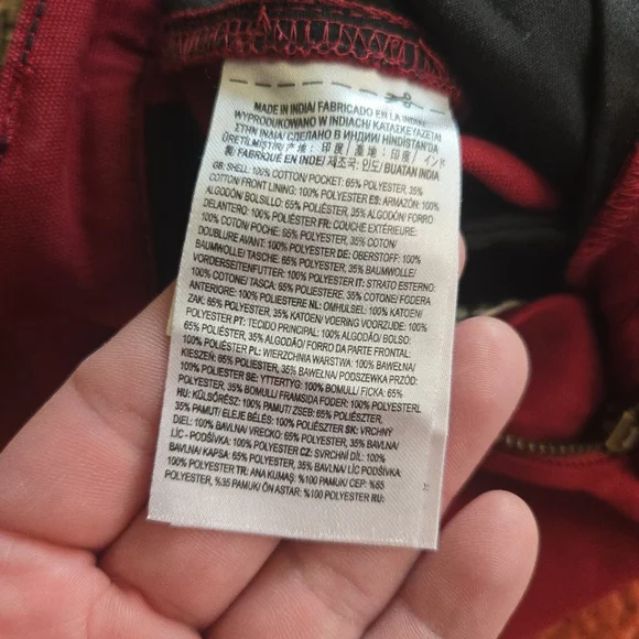 Vans Authentic Knost La Curren Chino Loose Fit Women Red Cotton New 042026 - Picture 8 of 11